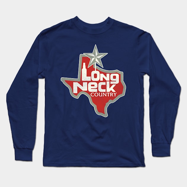 Lone Neck Country Texas USA Long Sleeve T-Shirt by darklordpug